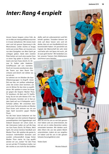 Sponsoren - Handball Grauholz