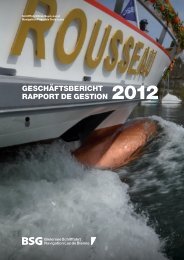 Geschäftsbericht 2012 - BSG - Bielersee Schifffahrt