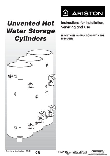 Unvented Cylinder Manual - BHL.co.uk