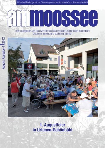 1. Augustfeier in Urtenen-Schönbühl - Einwohnergemeinde ...