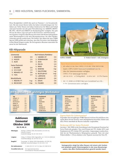 8. Ausgabe 2008 - fr - Swissgenetics