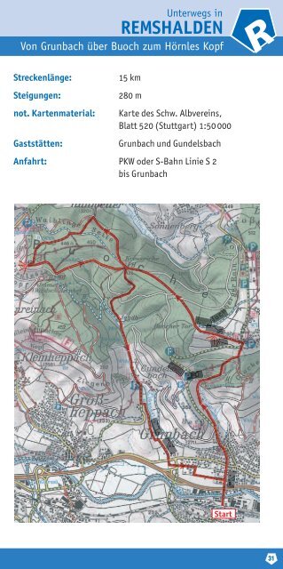 von Grunbach nach Winnenden - Gemeinde Remshalden