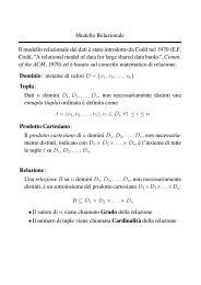 Schema di relazione - DBGroup