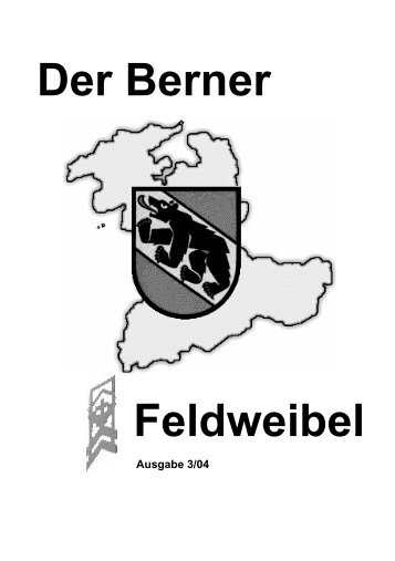 Der Berner Feldweibel - Feldweibelverband des Kantons Bern