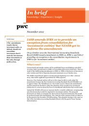 investment entities - PwC