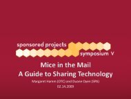 A Guide to Sharing Technology - Duane - Sponsored Projects ...