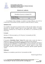 Notas P#4 da Turma 03 - Departamento de Geografia - USP