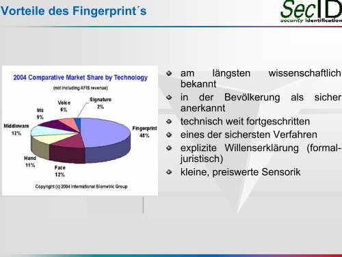 "BIOMETRIE â Eine Alternative zu Benutzer-ID und Passwort im ...