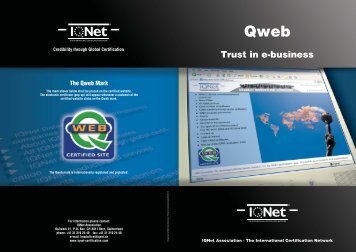 Qweb Trust in e-business - IQNet Association