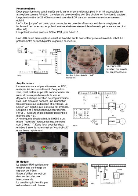 Exploiter la carte Diduino-Robot - Didel.com