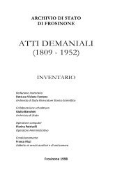ATTI DEMANIALI (1809 - 1952)
