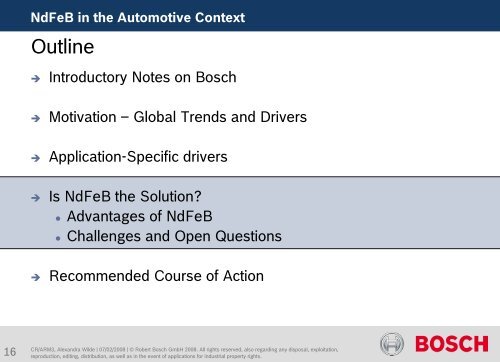 NdFeB Magnets in the Context of Automotive Applications - ABM