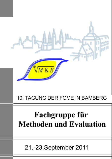 Fachgruppe für Methoden und Evaluation - Universität Bamberg