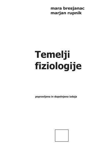 učbenik Temelji fiziologije