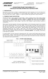 DT-7 Installation Instructions - Securitron Magnalock Corporation