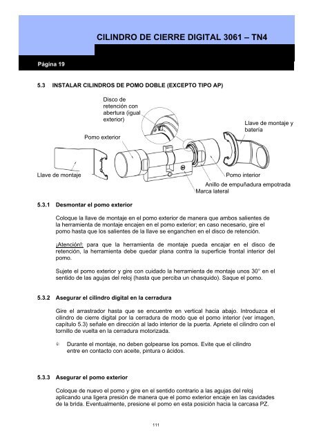 MANUAL SISTEMA 3060 - SimonsVoss technologies