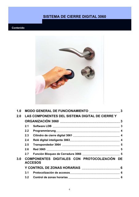 MANUAL SISTEMA 3060 - SimonsVoss technologies