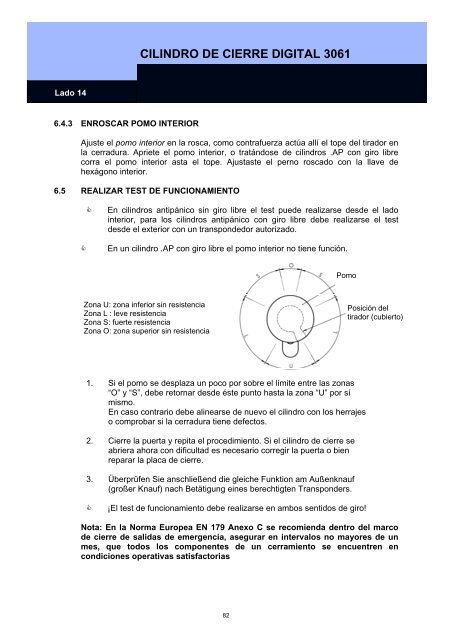 MANUAL SISTEMA 3060 - SimonsVoss technologies