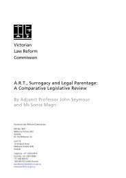 ART, Surrogacy and Legal Parentage - Victorian Law Reform ...