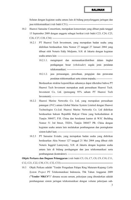 Tender Pengadaan Palapa Ring Mataram-Kupang Cable ... - KPPU