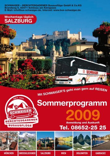 2009 Sommerprogramm - Bus-schwaiger.de