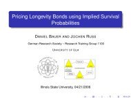 Pricing Longevity Bonds using Implied Survival Probabilities