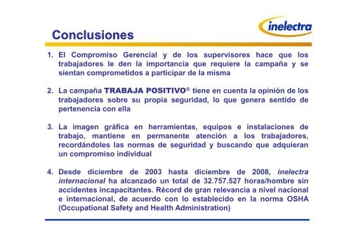 PRESENTACIÓN GERENCIAL INELECTRA COLOMBIA - Consejo ...