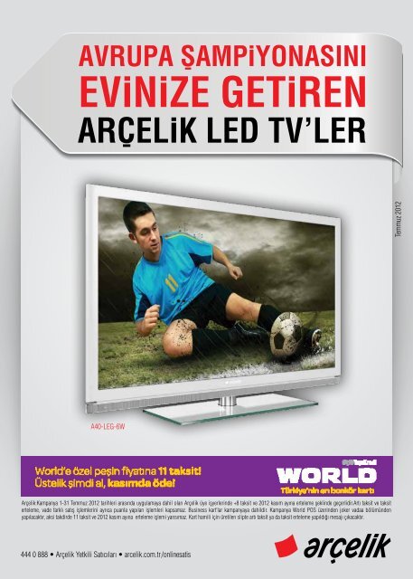 arçelik led tv'ler avrupa şampiyonasını evinize getiren