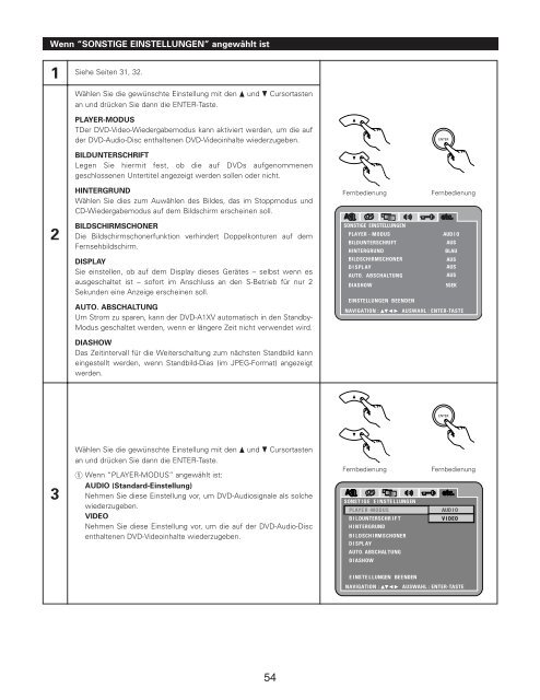 3 - Aerne Menu