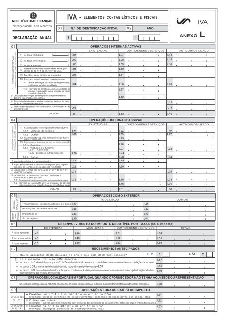 Anexo L - Portal das FinanÃ§as