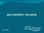 April 2nd Property Tax Rates Presentation - Township of Esquimalt