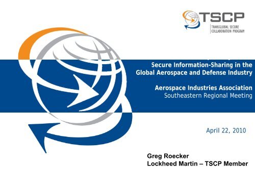 Transglobal Secure Collaboration Program - Aerospace Industries ...