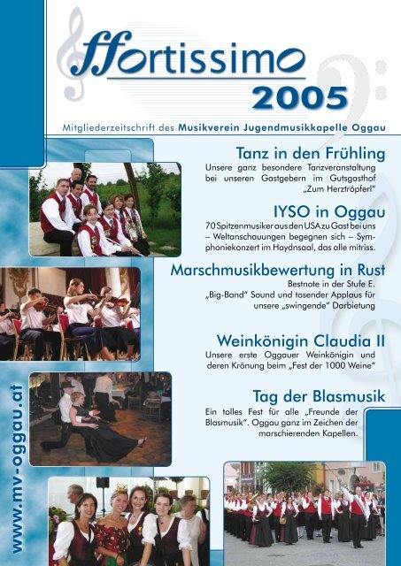 w w w .m v -o g g a u .a t - Musikverein Oggau