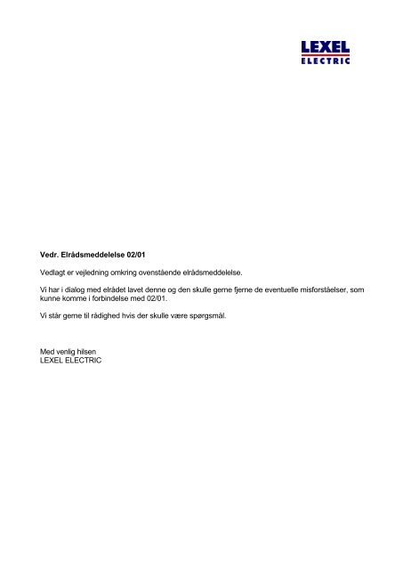 elrÃ¥dsmeddelelse 0201