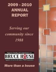 2009-2010 Annual Report - Bruce House
