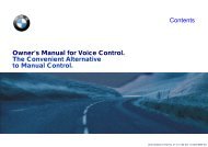 Owner's Manual for Voice Control. The Convenient ... - E38.org