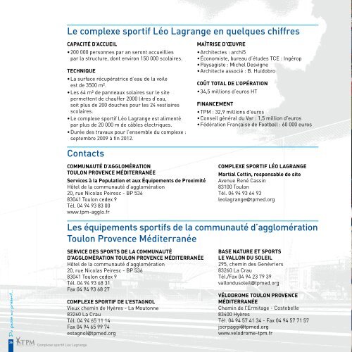Brochure Léo Lagrange - Communauté d'Agglomération Toulon ...