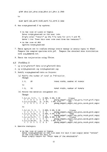 Lecture Notes of Dose distribution calculation inside phantom with ...