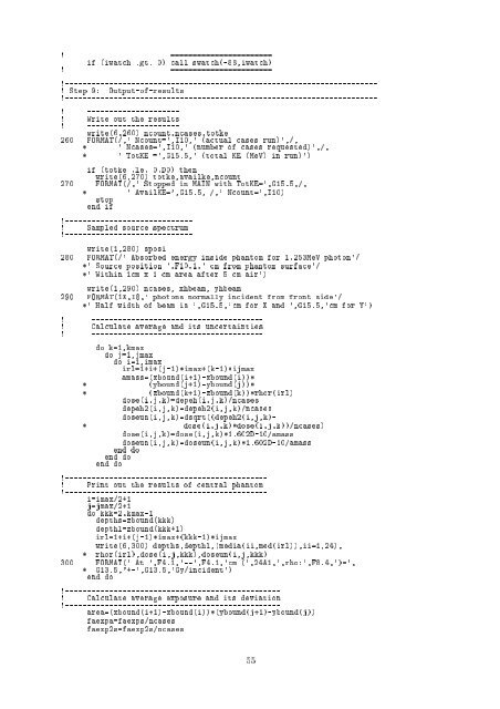 Lecture Notes of Dose distribution calculation inside phantom with ...