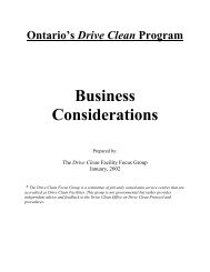 Ontario's Drive Clean Program - Automotive Industries Association ...