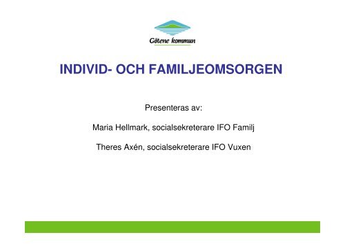 Individ- och familjeomsorg