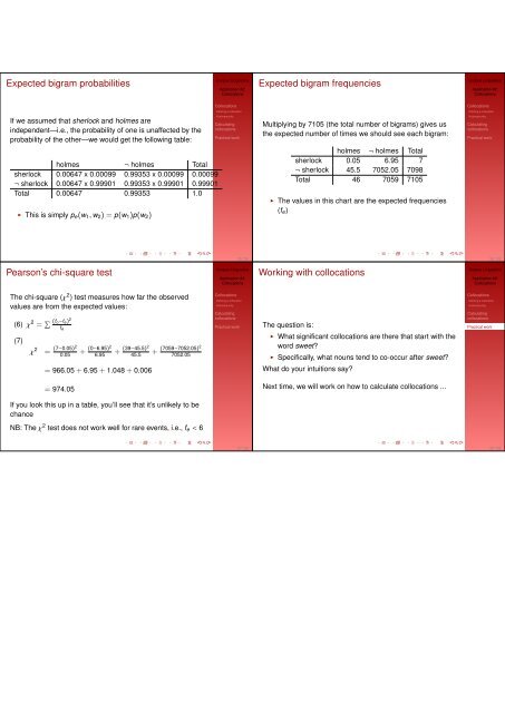 Collocation Collocations & colligations Defining ... - Indiana University