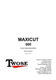 Maxicut 600 - Parts Manual - Twose