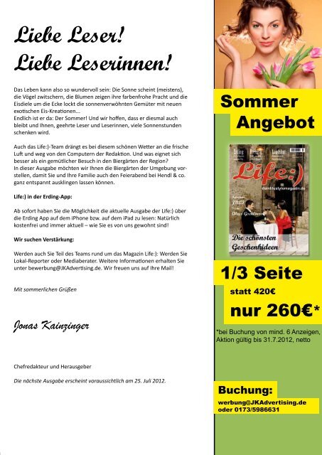 m/w - Das News und Event Portal des Magazin Life für Erding, Freising