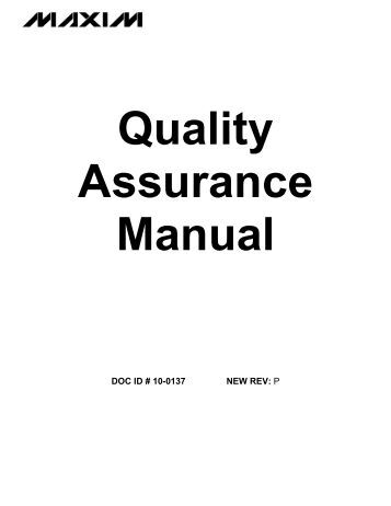 Essays on quality assurance