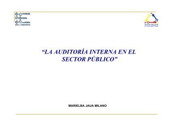 la auditoría interna en el sector público - Superintendencia Nacional ...