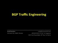 BGP Traffic Engineering