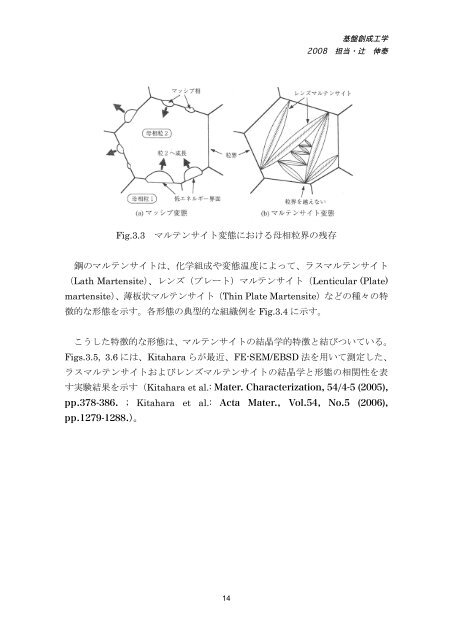 材料における相変態（無拡散型変態）と組織形成 - Tsuji Lab