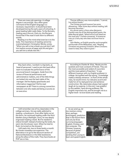 PDF handout of the 32 Powerpoints - Mark Fullmer