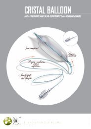 cristal balloon high-pressure and semi-compliant balloon catheters